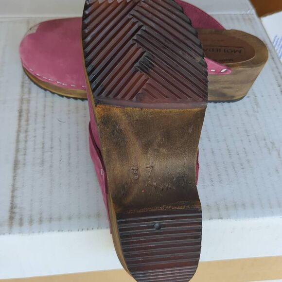 Moheda pink clogs made in Sweden size   6. 5  - 7. Sz 37 - Picture 3 of 7